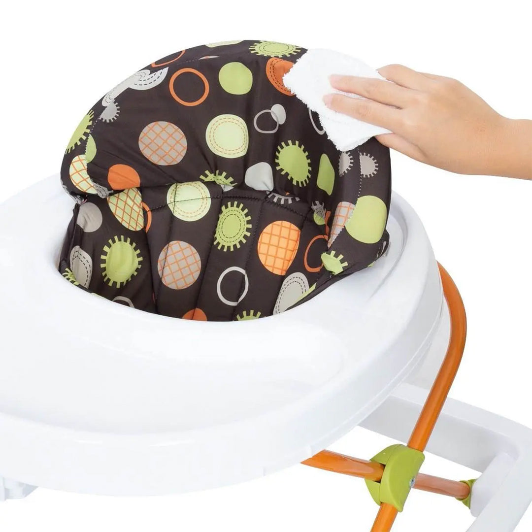 Baby Trend Foldable Activity Walker w/Tray & Removable Toy Bar, Safari(Open Box)