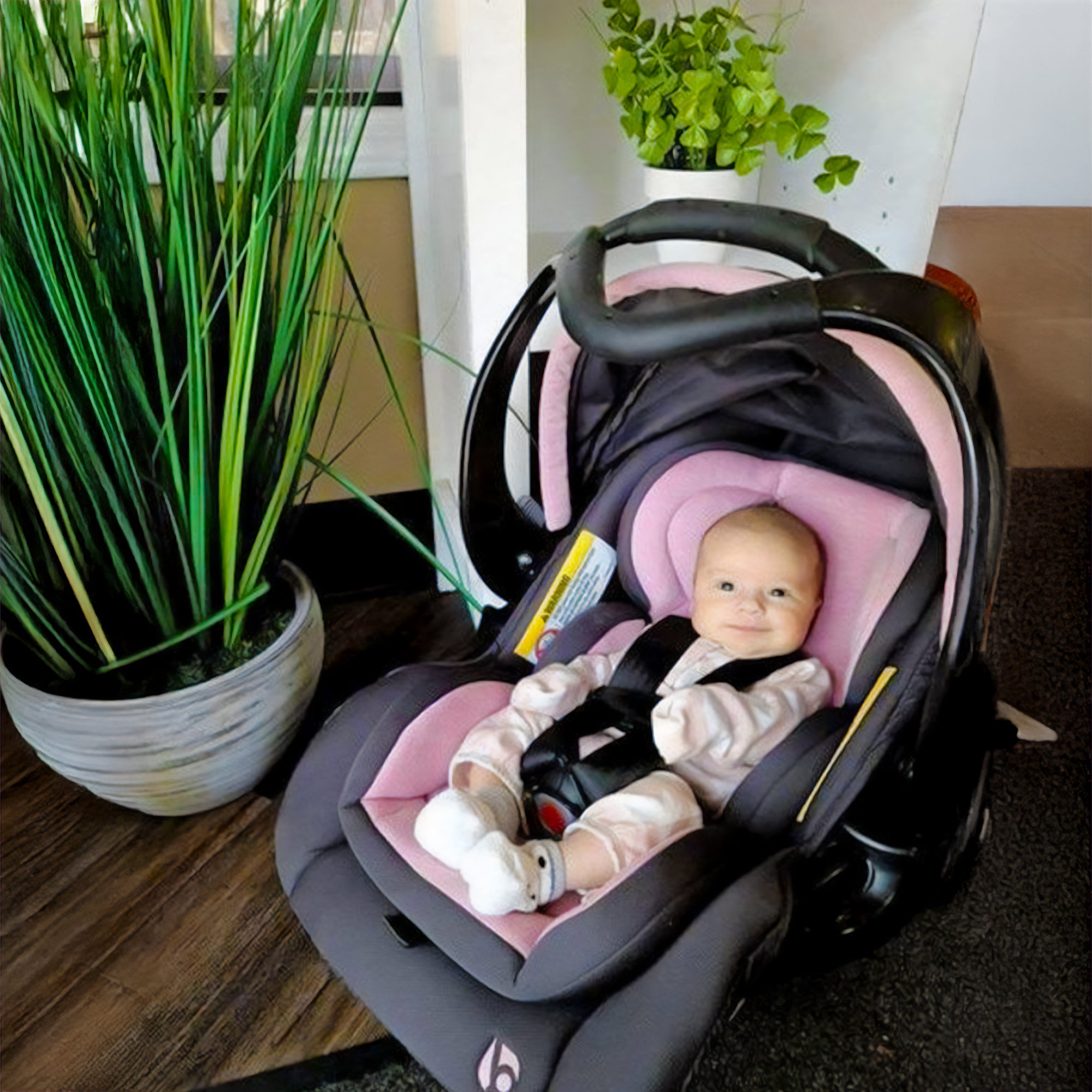 Baby Trend Secure Snap Gear 35 Infant Car Seat with 3 Panel Canopy, Wild Rose - VMInnovations