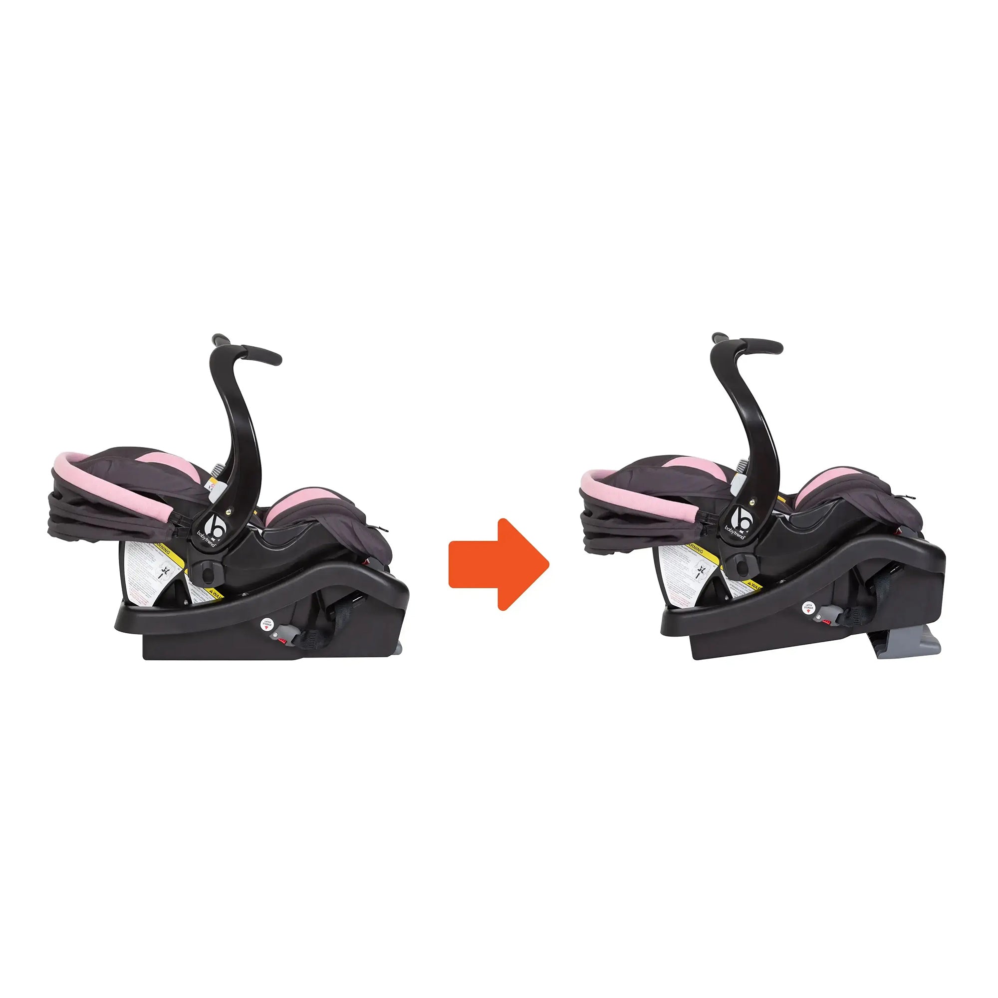 Baby Trend Secure Snap Gear 35 Infant Car Seat with 3 Panel Canopy, Wild Rose - VMInnovations