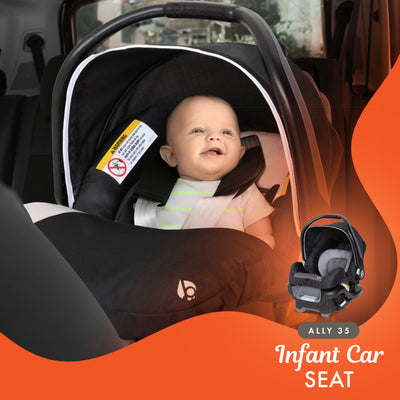 Baby Trend Modular Stroller Sonar Switch with Ally Infant Car Seat, Desert Grey - VMInnovations