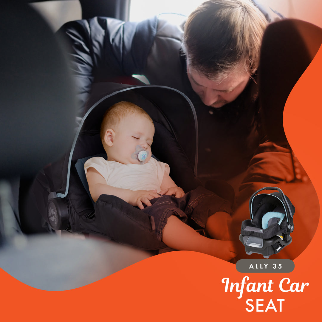 Baby Trend Stroller Sonar Switch w/Ally Infant Car Seat, Desert Blue (Open Box)