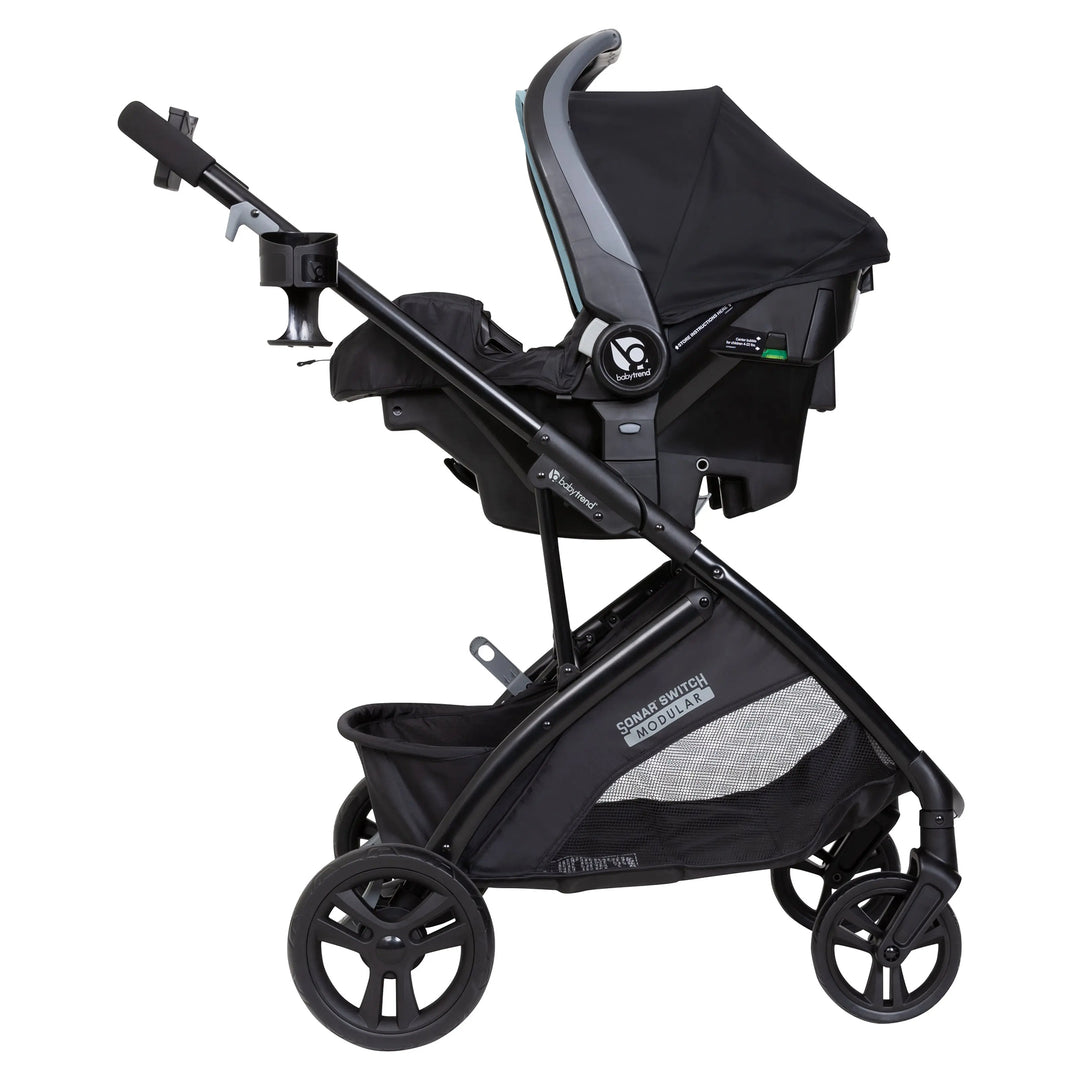 Baby Trend Stroller Sonar Switch w/Ally Infant Car Seat, Desert Blue (Open Box)