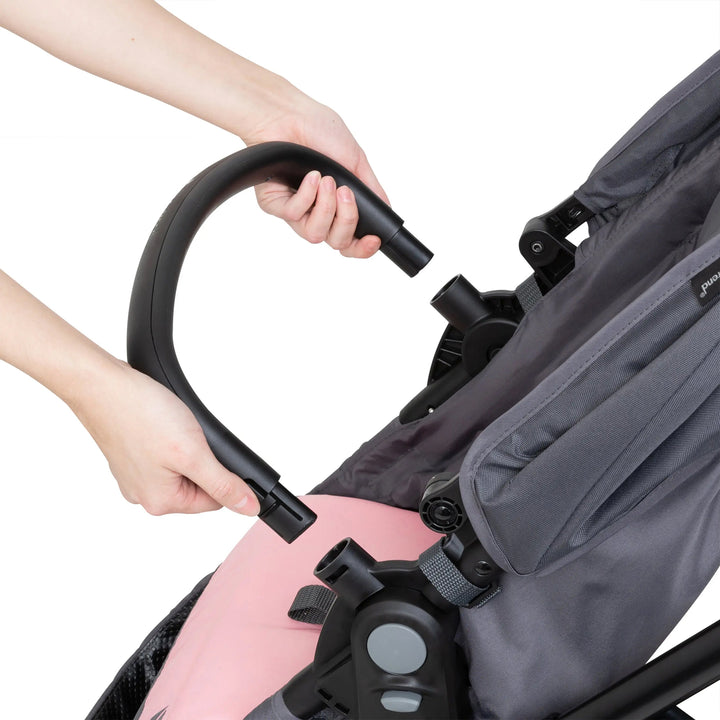 Baby Trend Modular Stroller Sonar Switch with Ally Infant Car Seat, Desert Pink