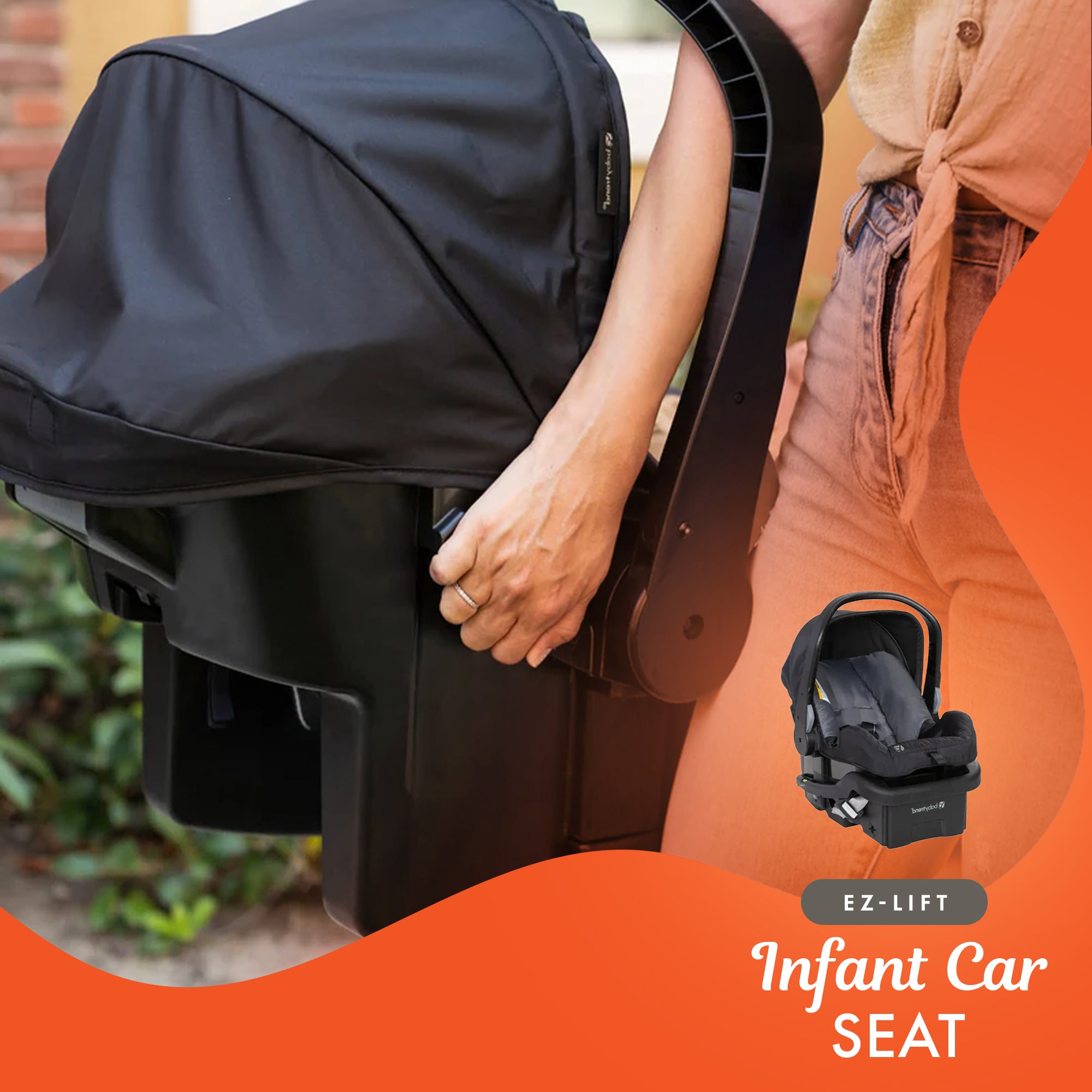 Baby Trend Passport Seasons Travel Stroller with EZ-Lift Infant Car Seat, Black