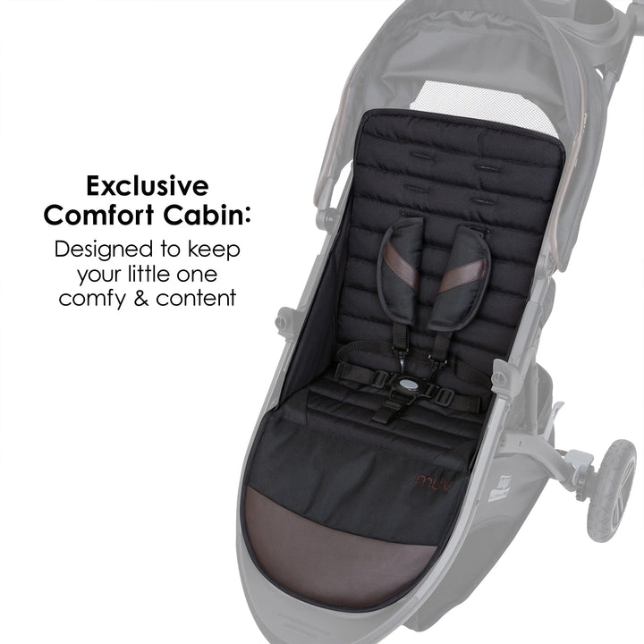 Baby Trend Tango Pro Stroller Travel System with Ally 35 Infant Car Seat, Brown