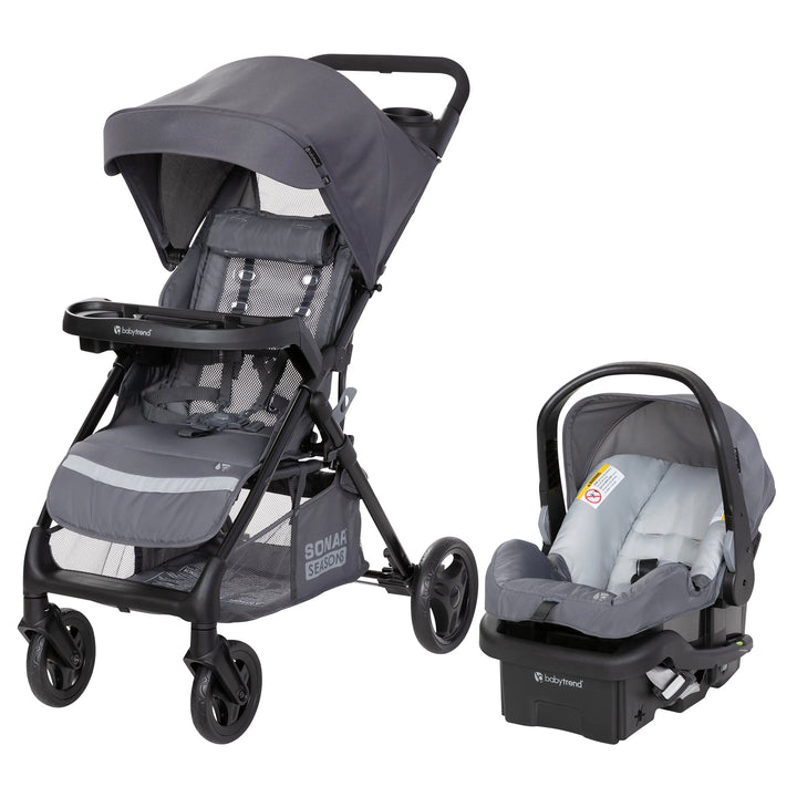 Baby Trend Modular Stroller Sonar Switch with Ally Infant Car Seat, Desert Grey