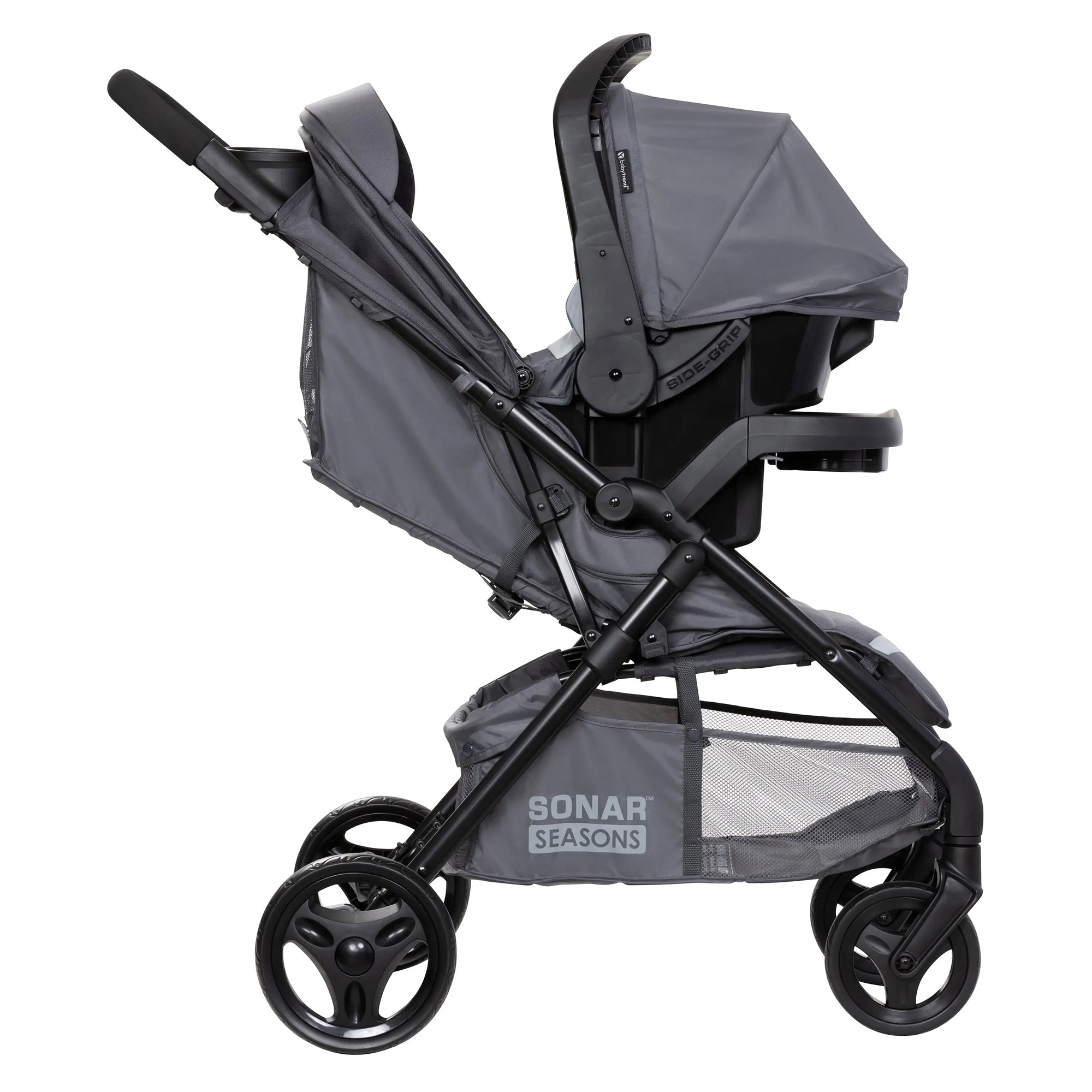 Baby Trend Modular Stroller Sonar Switch with Ally Infant Car Seat, Desert Grey - VMInnovations