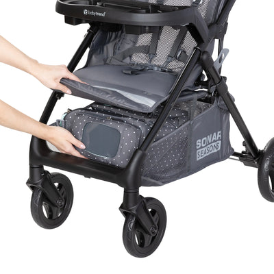 Baby Trend Modular Stroller Sonar Switch with Ally Infant Car Seat, Desert Grey - VMInnovations