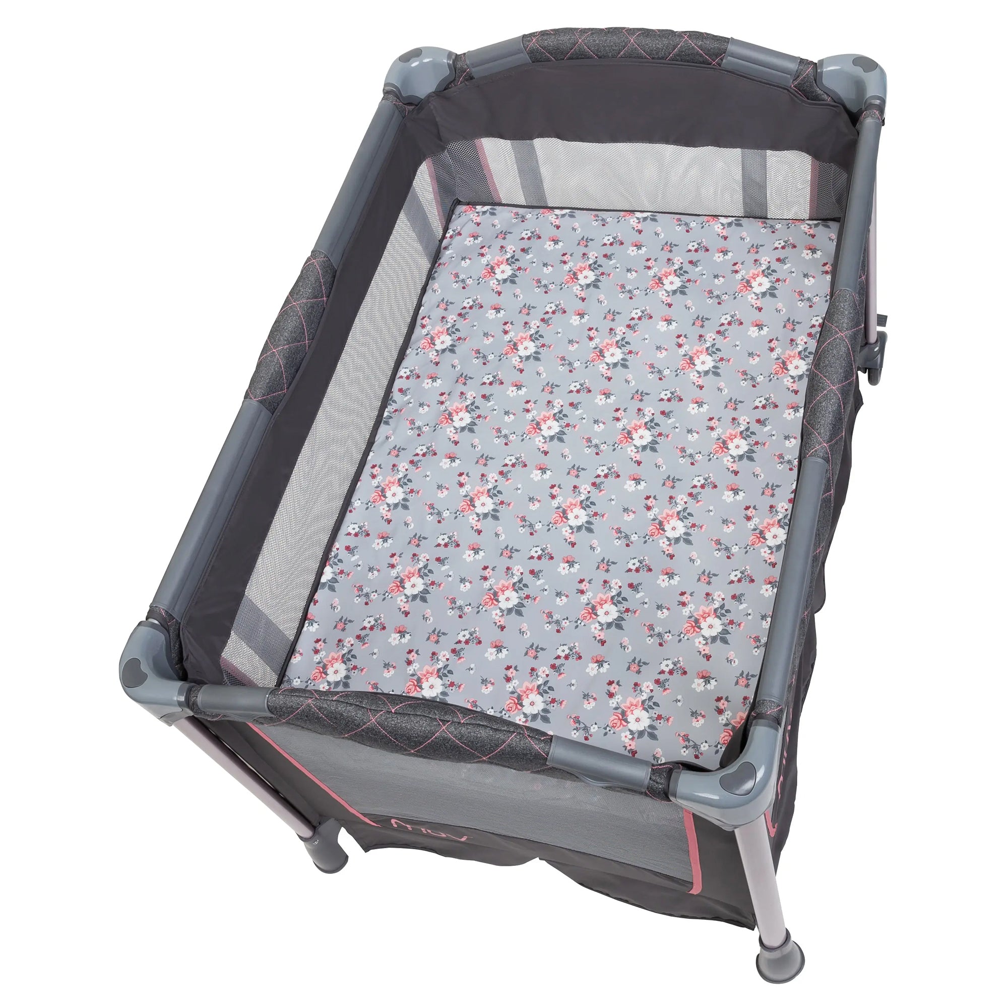 Baby Trend MUV Nursery Center Playard Crib & Changing Table, Jaclyn (Open Box) - VMInnovations
