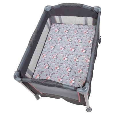 Baby Trend MUV Nursery Center Playard Crib & Changing Table, Jaclyn (Open Box) - VMInnovations