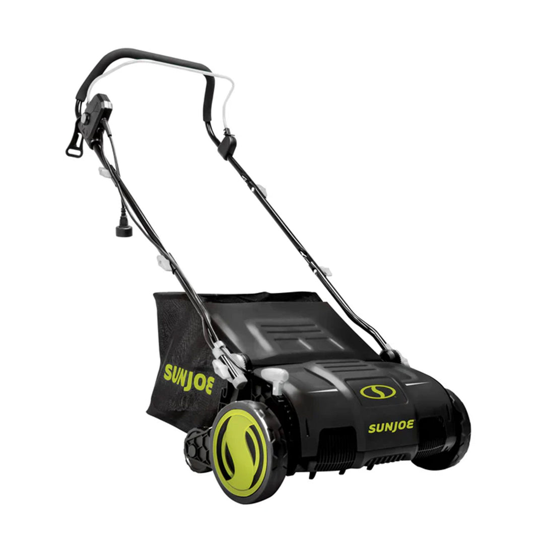 Sun Joe 15" Electric Dethatcher Scarifier w/ Removeable 13.2 Gallon Bag, 13 Amp
