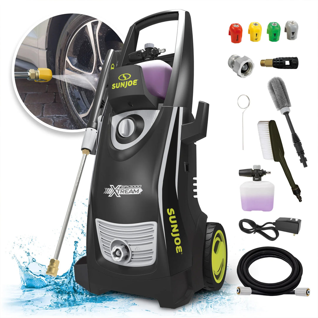 Sun Joe Electric Pressure Washer, Power Washer w/ Wheels, SPX3000-XT1 (Open Box)