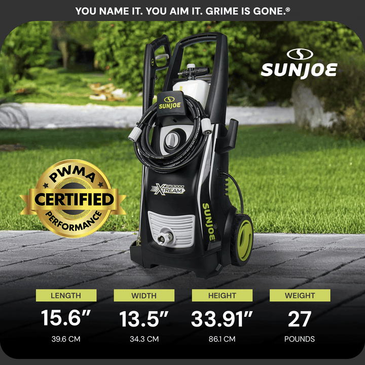 Sun Joe Electric Pressure Washer, Power Washer w/ Wheels, SPX3000-XT1 (Open Box)