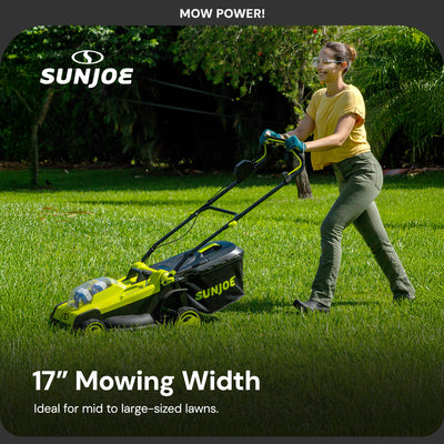 Sun Joe Mulching Walk Behind Lawn Mower, 11 Gallon Grass Catcher (For Parts) - VMInnovations