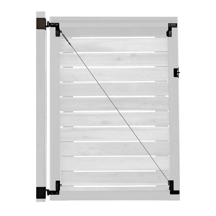 Adjust-A-Gate Frameless Anti-Sag Gate Kit, Fits Openings Up to 72"x84"(Open Box)
