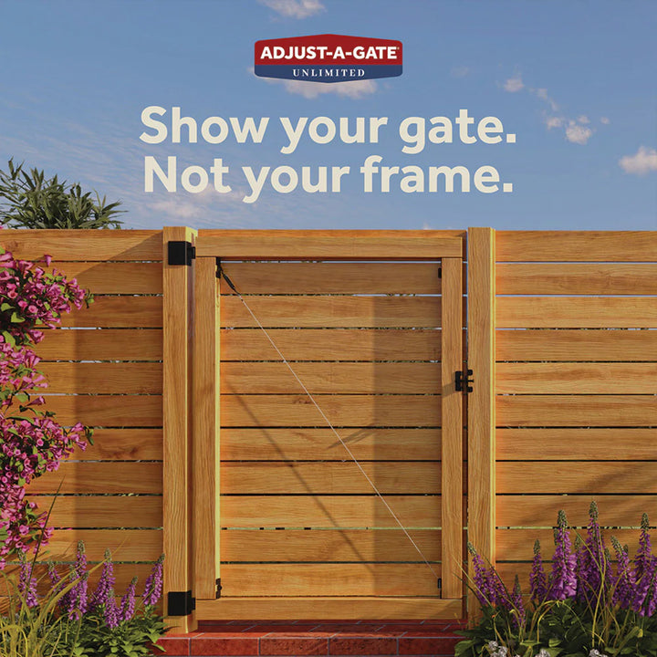 Adjust-A-Gate Frameless Anti-Sag Gate Kit, Fits Openings Up to 72"x84"(Open Box)