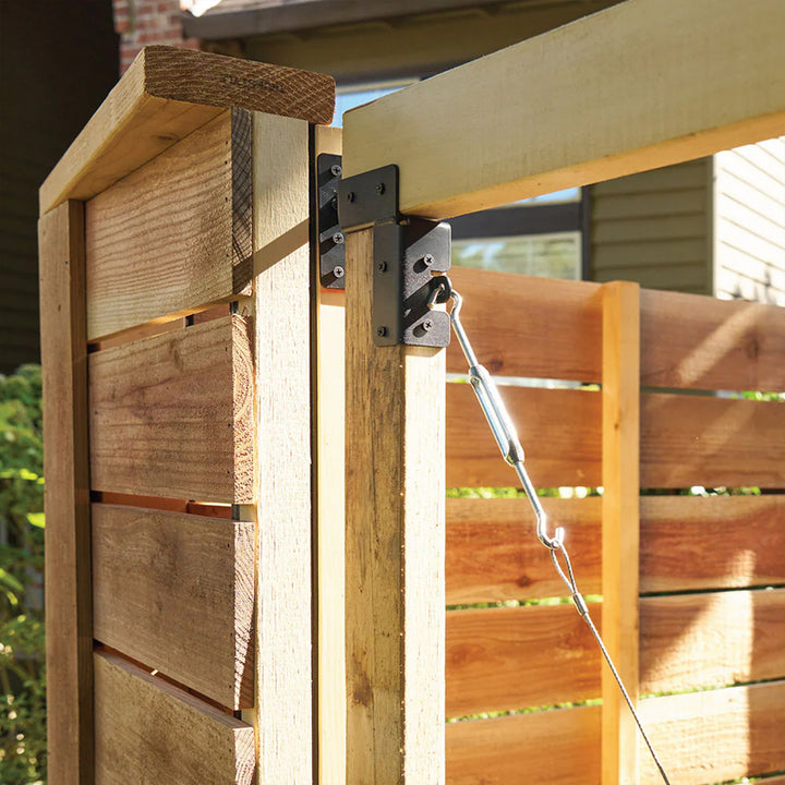 Adjust-A-Gate Frameless Anti-Sag Gate Kit, Fits Openings Up to 72"x84"(Open Box)