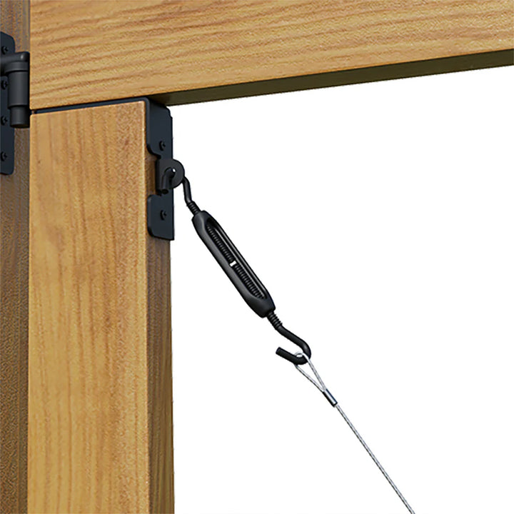 Adjust-A-Gate Frameless Anti-Sag Gate Kit, Fits Openings Up to 72"x84"(Open Box)
