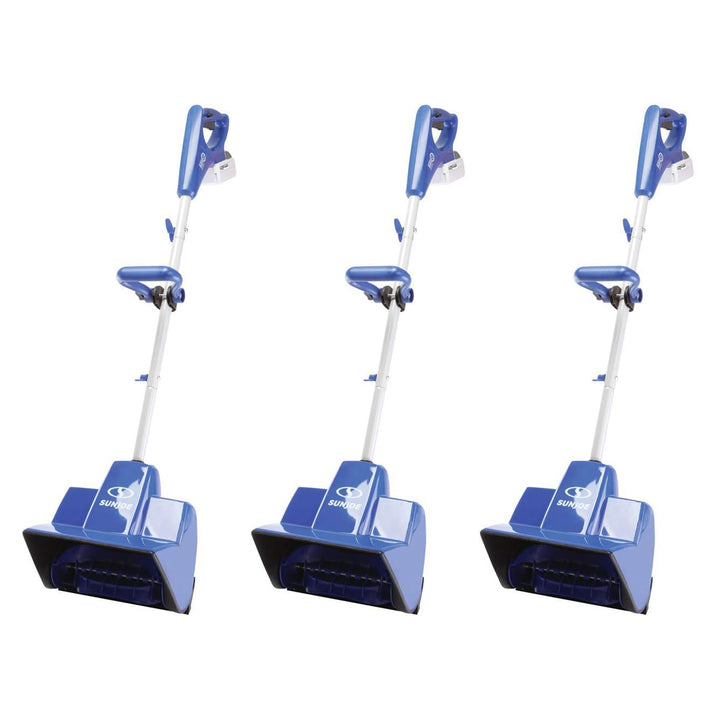 Snow Joe 3 Pack 24 Volt Cordless Shovel Kit for Driveway Winter Snow Removal