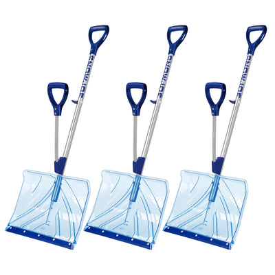 Snow Joe 3 Pack Shovelution Snow Shovel with 18" Shovel Blade and Assist Handle - VMInnovations