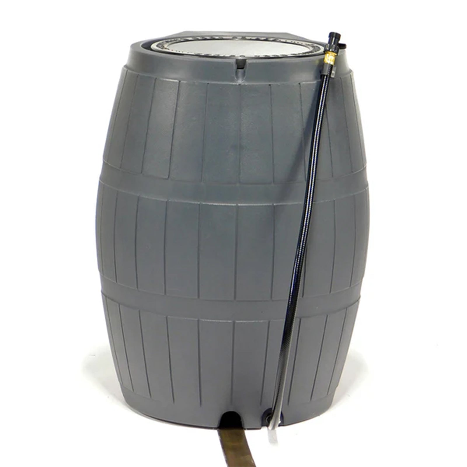 FCMP RC4000 50 Gallon Outdoor Rain Water Catcher Barrel Container, Grey (Used) - VMInnovations