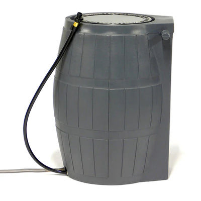 FCMP RC4000 50 Gallon Outdoor Rain Water Catcher Barrel Container, Grey (Used)