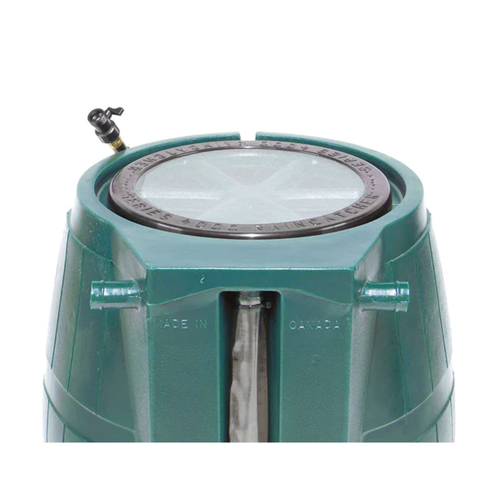 FCMP Outdoor RC4000 50Gal Rain Water Catcher Barrel Container, Green (For Parts)