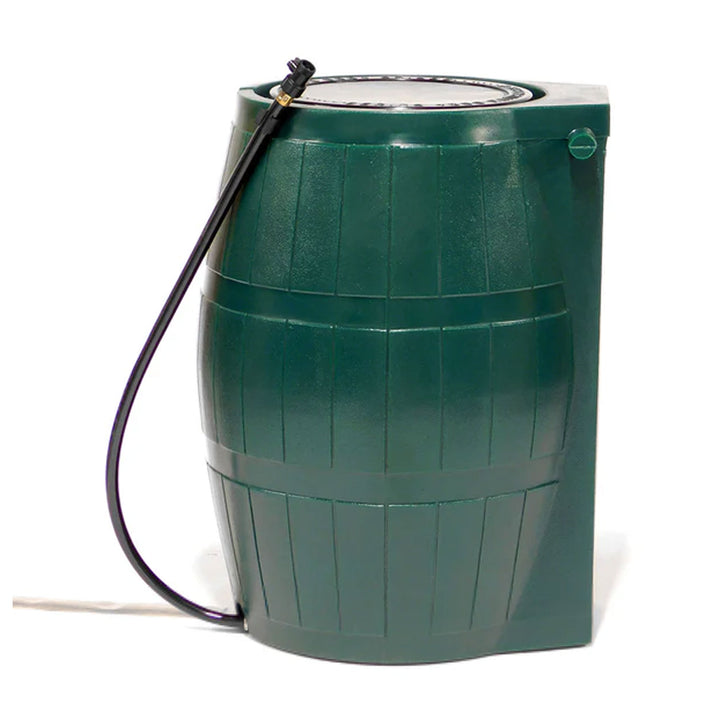 FCMP Outdoor RC4000 50Gal Rain Water Catcher Barrel Container, Green (For Parts)
