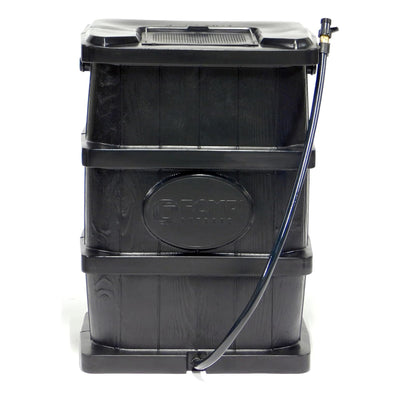 FCMP Outdoor Rain Water Catcher Barrel w/Flat Back Design, Black (Open Box)