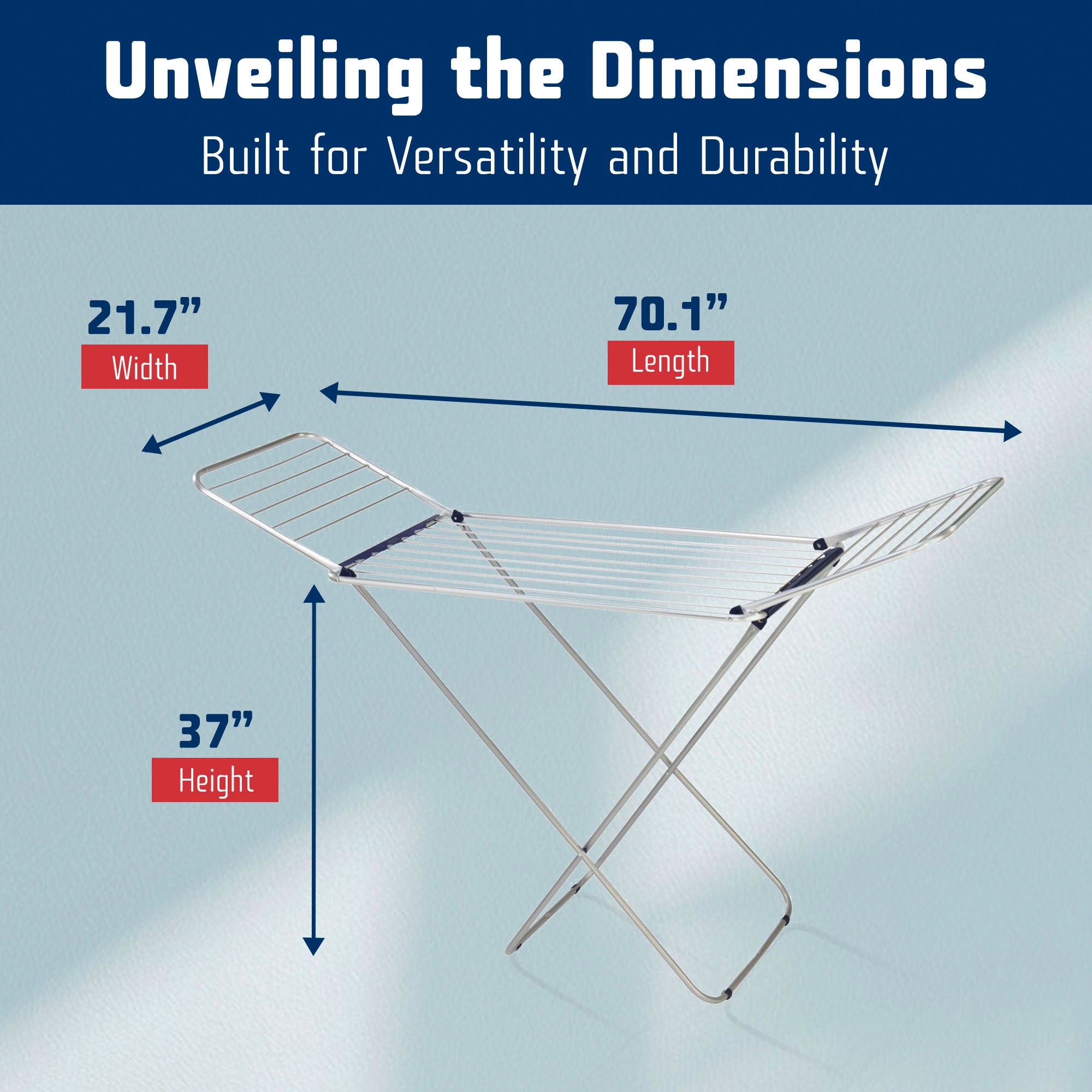 Leifheit Siena 180 Classic Lightweight Foldable Clothes Drying Rack (Open Box)