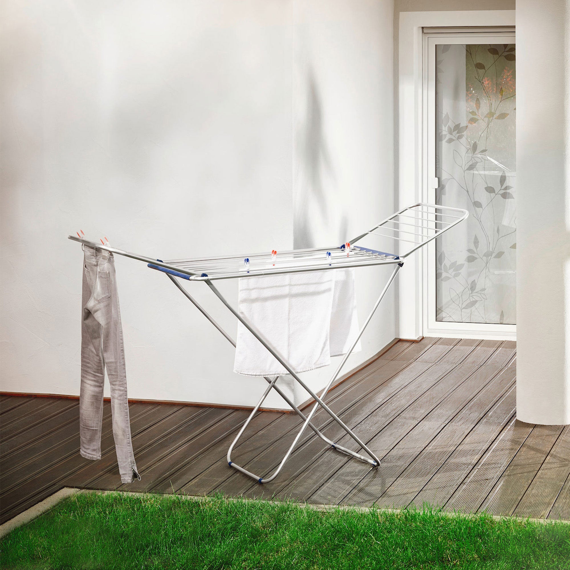 Leifheit Siena 180 Classic Lightweight Foldable Clothes Drying Rack (Open Box)