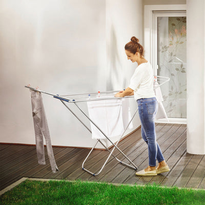 Leifheit Siena 180 Classic Lightweight Foldable Clothes Drying Rack (Open Box)