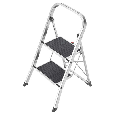 Hailo 2-Tread Household Step Stool, 11.8" Wide Step, 330 lb Capacity (Open Box) - VMInnovations