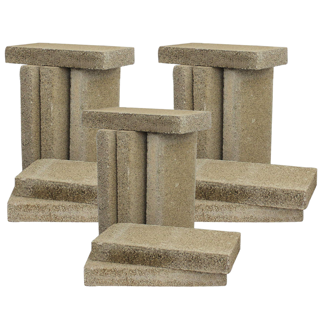 US Stove Company 4.5 x 9 x 1.25" Wood Burning Stove Pumice Firebrick, (6 Bricks) (3 Pack)