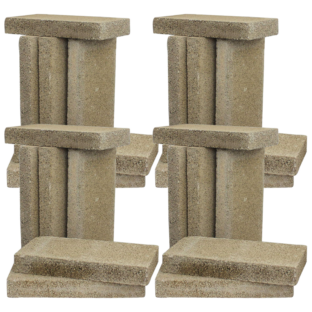 US Stove Company 4.5 x 9 x 1.25" Wood Burning Stove Pumice Firebrick, (6 Bricks) (4 Pack)