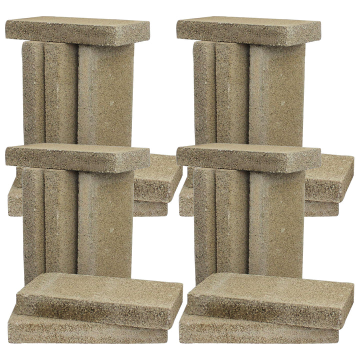 US Stove Company 4.5 x 9 x 1.25" Wood Burning Stove Pumice Firebrick, (6 Bricks) (4 Pack)