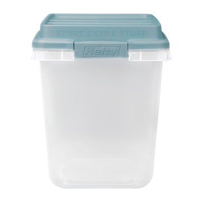 Hefty 6pk 32 Qt Lift Off Stackable Plastic Storage Bin & Lid, Gray (Open Box) - VMInnovations