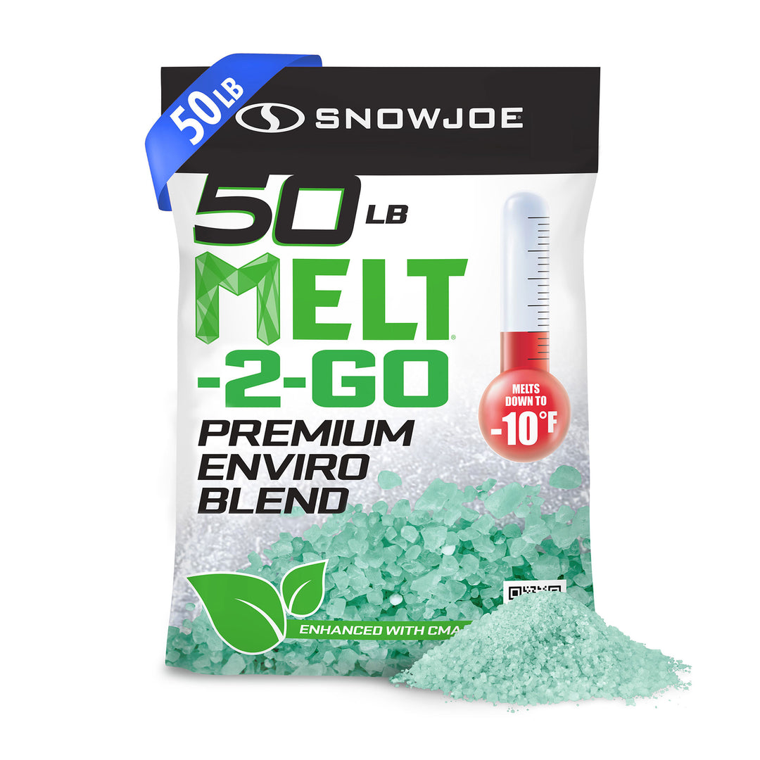 Snow Joe Shovelution Snow Shovel and 50 Pounds Ice Melt Pellets Snow Removal Set