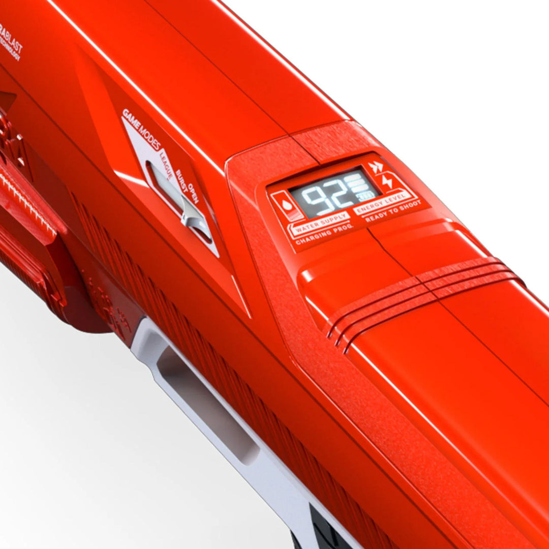 SPYRA Electric Water Blaster Outdoor Squirt Gun for Pool Games, SpyraThree, Red