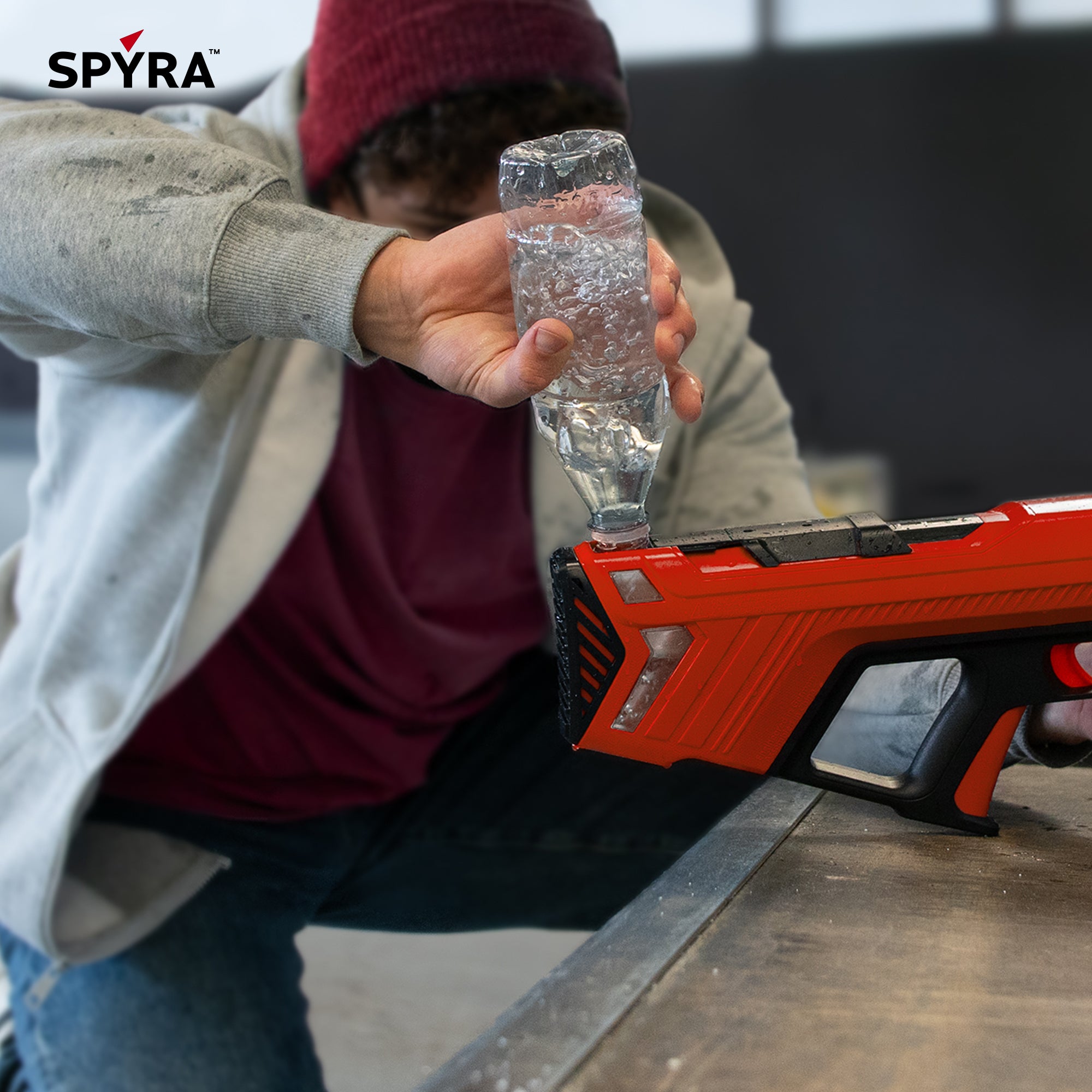 SPYRA 2 Pack Electric Water Blaster, Lightweight Squirt Gun SpyraGO, Blue/Red