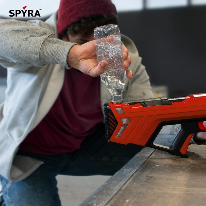 SPYRA Electric Water Blaster, Lightweight Outdoor Squirt Toy Game, SpyraGO, Red