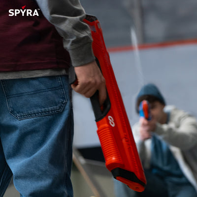 SPYRA 2 Pack Electric Water Blaster, Lightweight Squirt Gun SpyraGO, Blue/Red