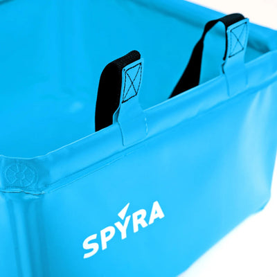 SPYRA Foldable Outdoor Water Blaster Container, SpyraBase, Blue (Open Box) - VMInnovations