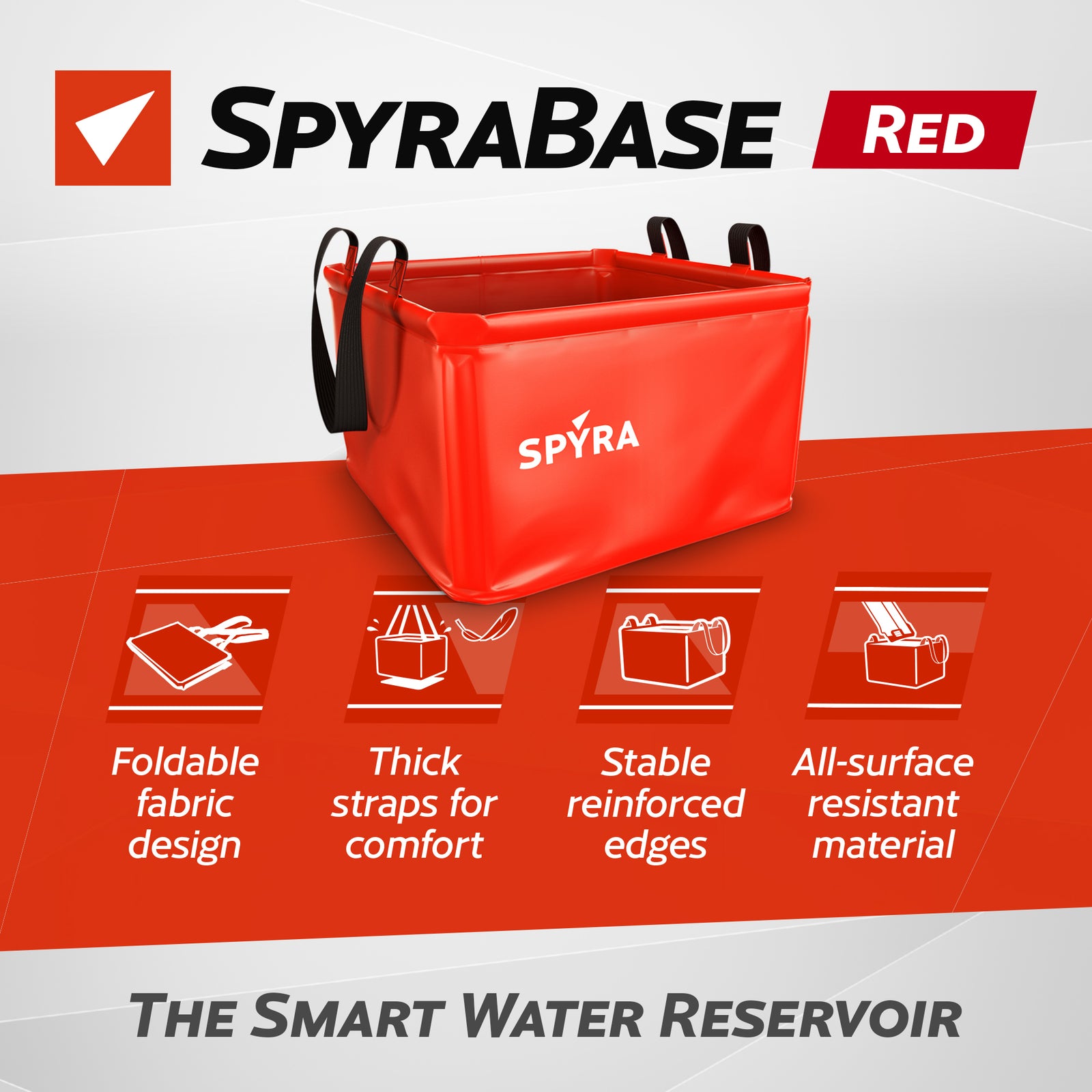 SPYRA Foldable Water Container for Outdoor Water Blasters, SpyraBase (Open Box) - VMInnovations