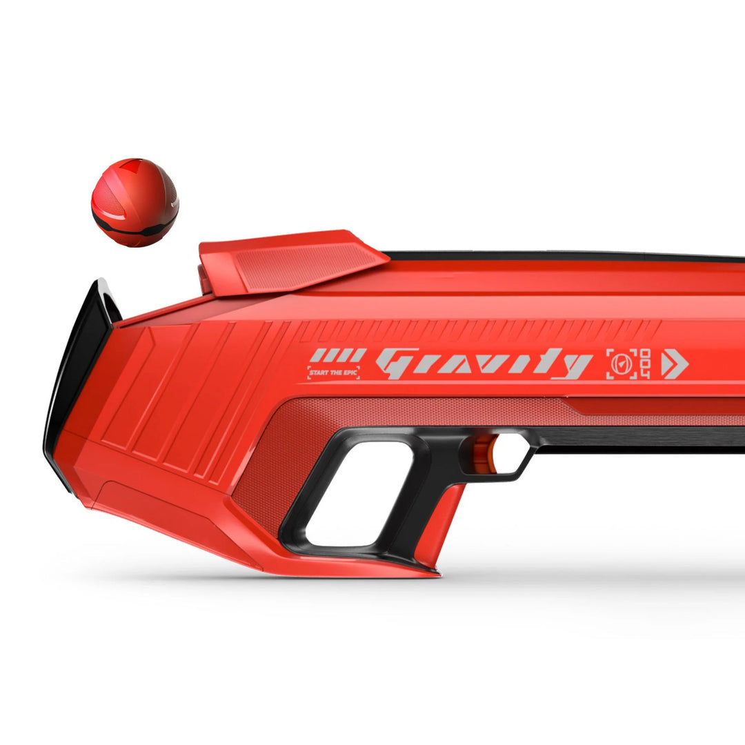 SPYRA Electric Water Bomb Launcher, LED Display & 52 Ft Range, Red (Open Box)