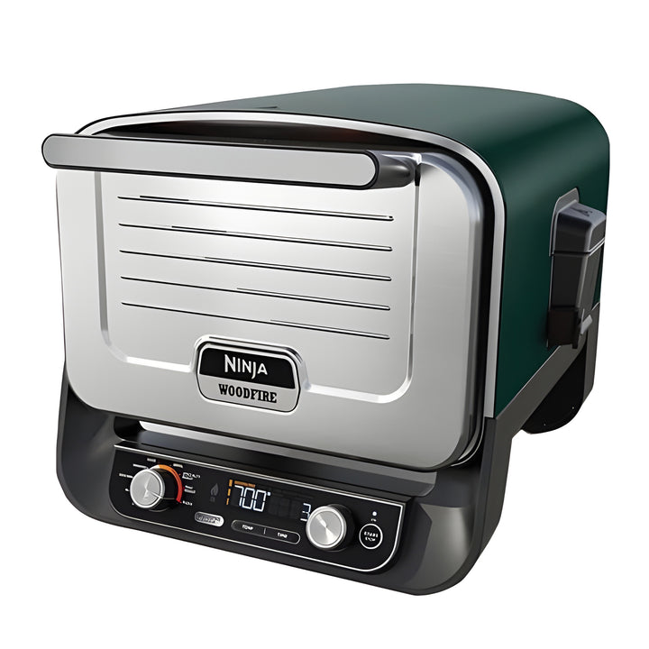 Ninja Woodfire 8-in-1 Smoker Pizza Oven with 5 Pizza Settings, Green (Open Box)