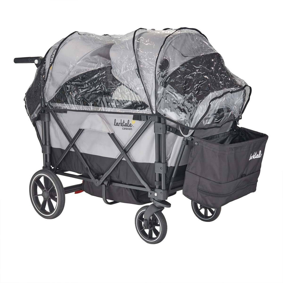 Larktale Caravan Quad Stroller, 4-Seater Wagon, 214 lb Capacity, Chelsea Green