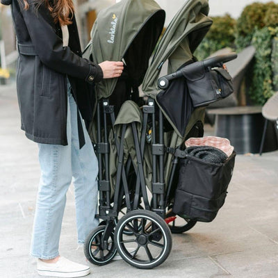 Larktale Caravan Quad Stroller, 4-Seater Wagon, 214 lb Capacity Green (Open Box) - VMInnovations