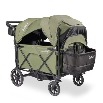 Larktale Caravan Quad Stroller, 4-Seater Wagon, 214 lb Capacity Green (Open Box) - VMInnovations