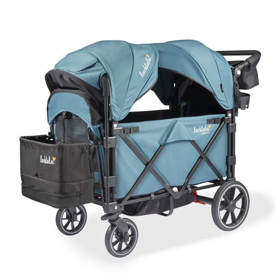 Larktale Caravan V3 Stroller, 2-Seater Kids Wagon, 207 lb Capacity, Seaford Blue